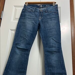 7 For All Mankind Blue Bootcut Jeans